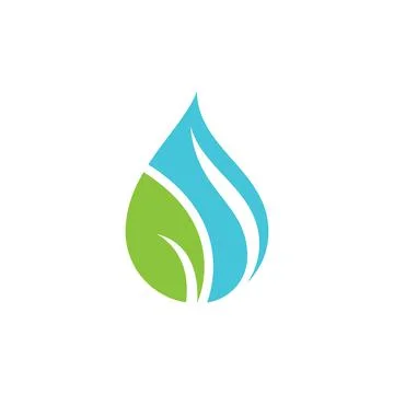 Water drop Logo Template vector 库存插图