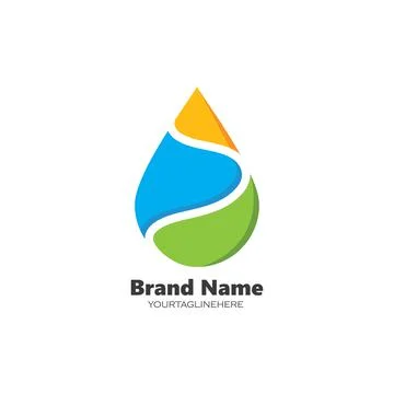 Water drop Logo Template vector illustration 库存插图