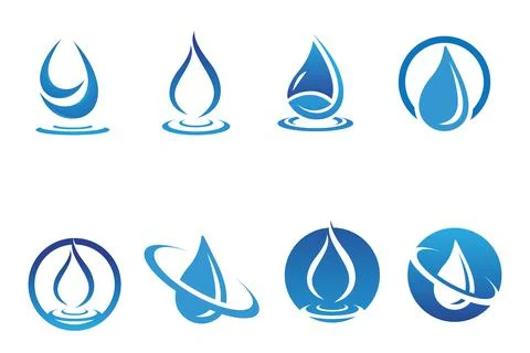 Water drop Logo Template vector Stockillustratie