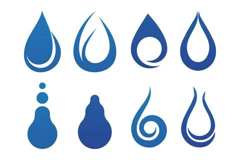 Water drop Logo Template vector Stock Illustration