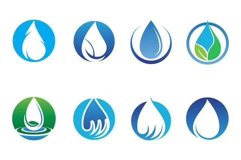 Water drop Logo Template vector イラスト素材