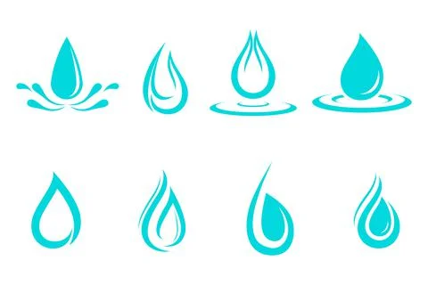 Water drop Logo Template vector Stock Illustration