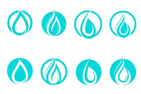 Water drop Logo Template vector Stock Illustration