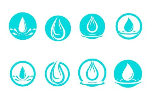 Water drop Logo Template vector Stock Illustration