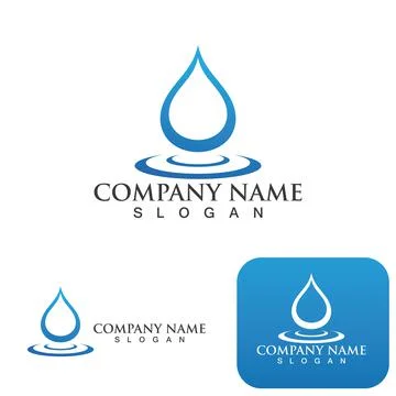 Water drop Logo Template vector Stock Illustration