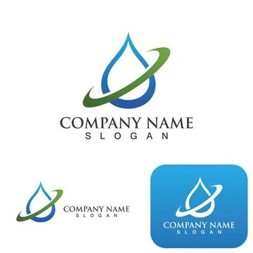 Water drop Logo Template vector Stock Illustration