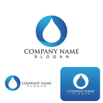 Water drop Logo Template vector Stock Illustration