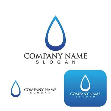 Water drop Logo Template vector Stock Illustration