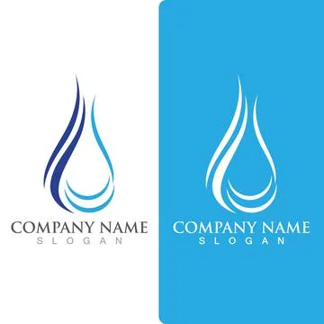 Water drop Logo Template vector Stock Illustration