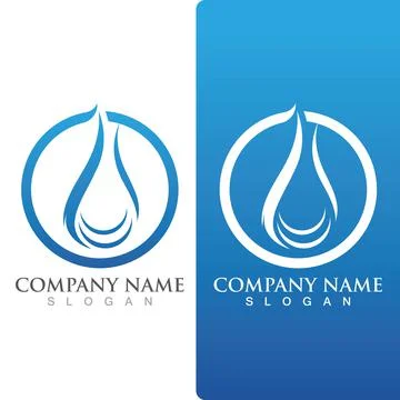 Water drop Logo Template vector Stock Illustration