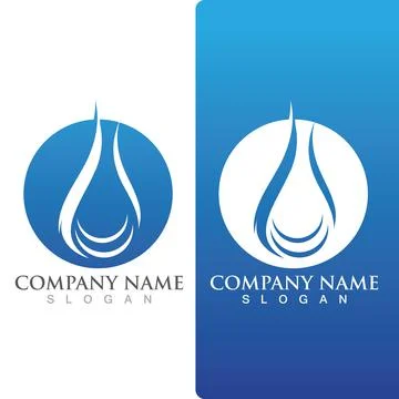 Water drop Logo Template vector 스톡 일러스트