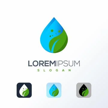 Water drop Logo Template vector illustration design Stock Illustration