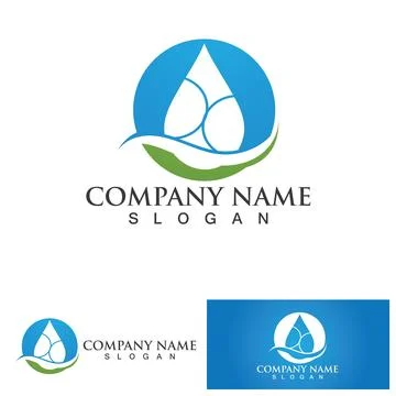 Water drop Logo Template vector Stock Illustration