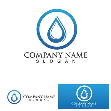 Water drop Logo Template vector Stock Illustration