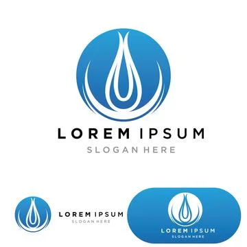Water drop Logo Template vector Stock Illustration