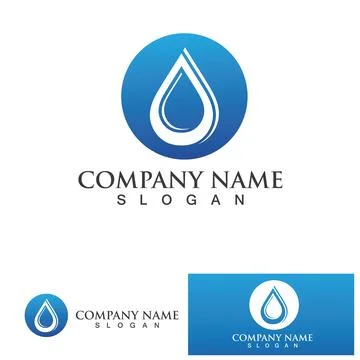 Water drop Logo Template vector Stock Illustration