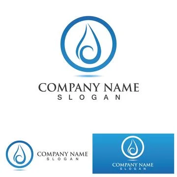 Water drop Logo Template vector Stock Illustration