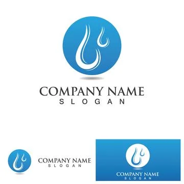 Water drop Logo Template vector Stock Illustration