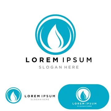 Water drop Logo Template vector Stock Illustration