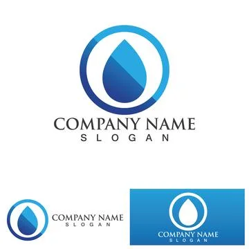 Water drop Logo Template vector Stock Illustration