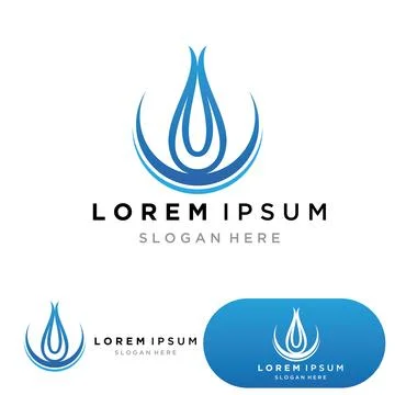 Water drop Logo Template vector Stock Illustration