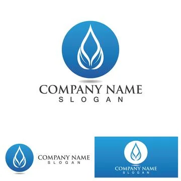 Water drop Logo Template vector イラスト素材