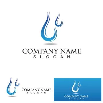 Water drop Logo Template vector Stock Illustration