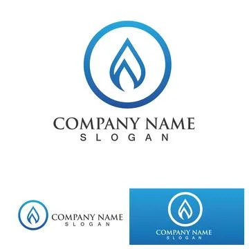 Water drop Logo Template vector Stock Illustration
