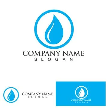 Water drop Logo Template vector Stock Illustration