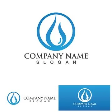 Water drop Logo Template vector Stock Illustration