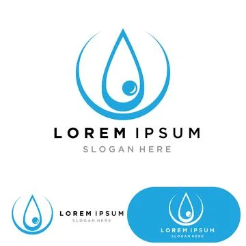 Water drop Logo Template vector Stock Illustration