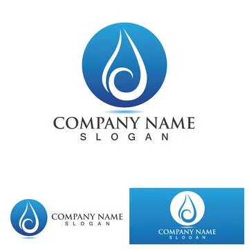 Water drop Logo Template vector Stock Illustration