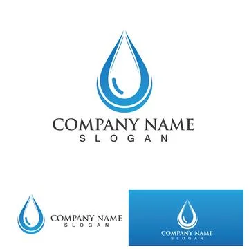 Water drop Logo Template vector Stock Illustration