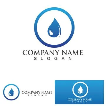 Water drop Logo Template vector Stock Illustration