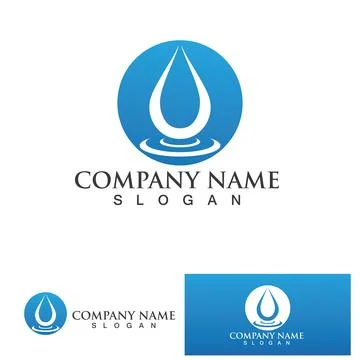 Water drop Logo Template vector Stock Illustration