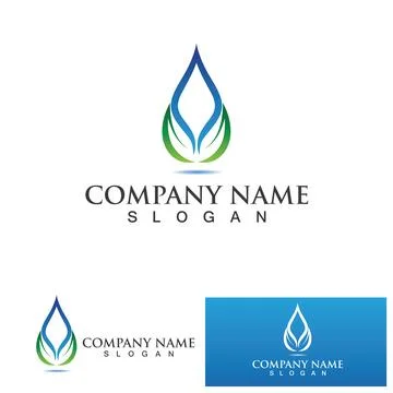 Water drop Logo Template vector Stock Illustration