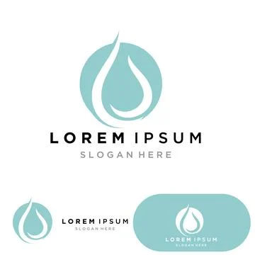 Water drop Logo Template vector Stock Illustration