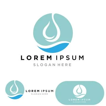 Water drop Logo Template vector Stockillustratie