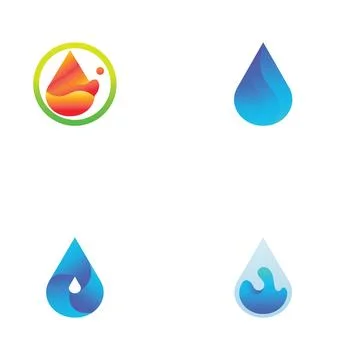 Water drop Logo Template vector Stock Illustration
