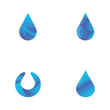 Water drop Logo Template vector Stock Illustration