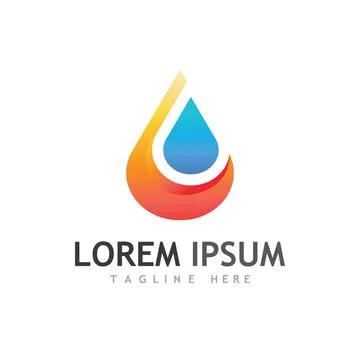 Water drop Logo Template vector Stock Illustration