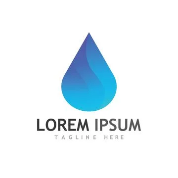 Water drop Logo Template vector Stockillustratie