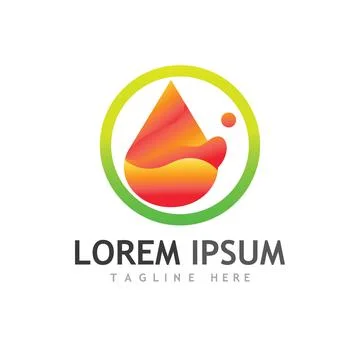 Water drop Logo Template vector Stock Illustration
