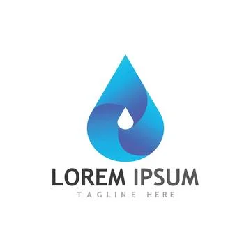 Water drop Logo Template vector Stockillustratie