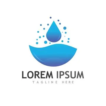 Water drop Logo Template vector Stock Illustration