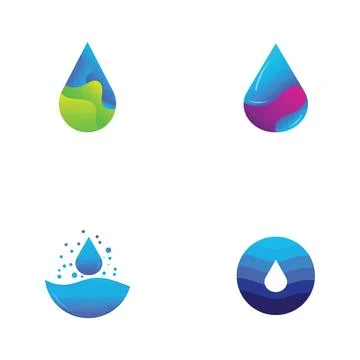 Water drop Logo Template vector Stock Illustration