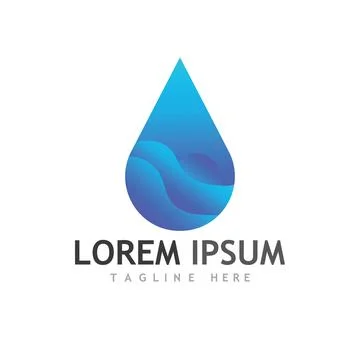 Water drop Logo Template vector Stock Illustration