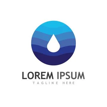 Water drop Logo Template vector Stock Illustration