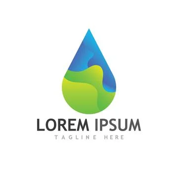 Water drop Logo Template vector Stock Illustration