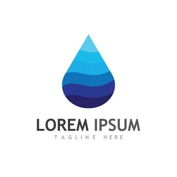 Water drop Logo Template vector Stock Illustration